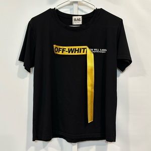 O. NI Black Womens t-shirt Size Small Off-White inspired